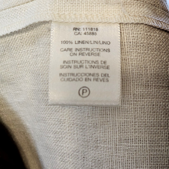 Michael Kors Women's Brown White Tan Ombre 100% Linen Sleeveless Tank Dress Sz 4 - Picture 9 of 10